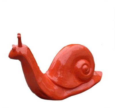 Statue en résine Escargot Rouge - L 110cm