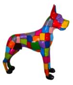 Statue Résine Dogue Allemand Puzzle - 120cm