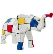 Sculpture en résine Éléphant Mondrian - 185cm