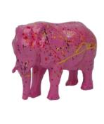 Sculpture en résine Éléphant Splash Rose - 30cm