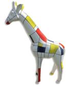 Statue Girafe en résine Mondrian - 110cm