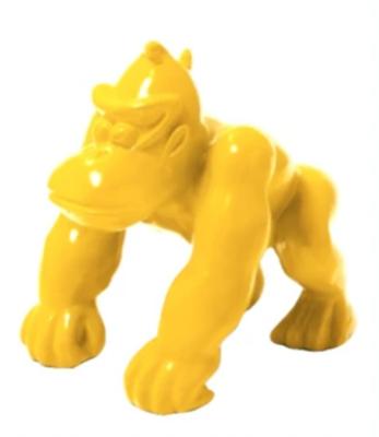 Statue en Résine Donkey Kong Jaune - 38cm