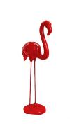 Sculpture Flamant Rose Design Rouge - H 120cm