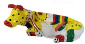 Sculpture BANC Vache Pop Art L-225cm